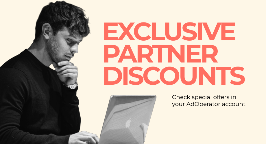 New Partners Section: Exclusive Discounts on the AdOperator Platform