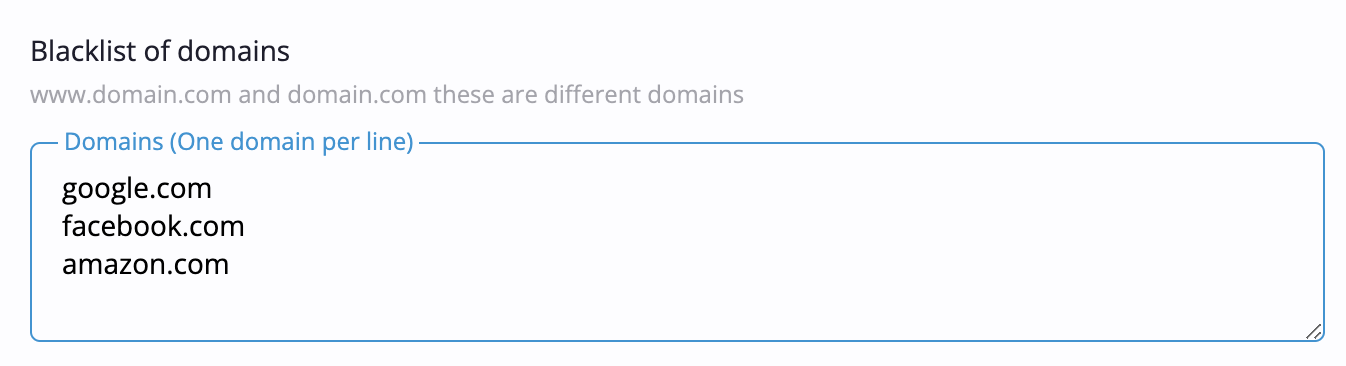 domains