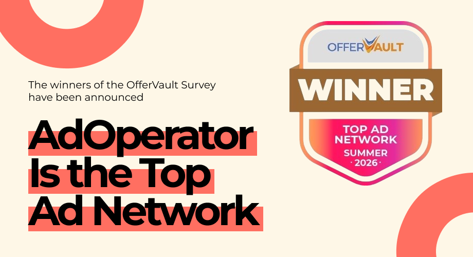 AdOperator Named a Top 3 Ad Network Again in OfferVault’s Summer 2026 Survey